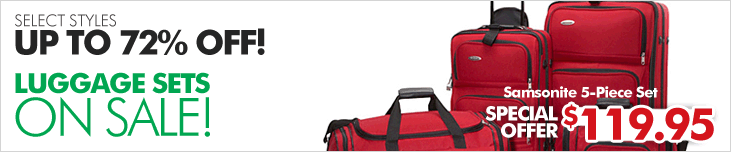 Luggage Sets Now On Sale! Save up to 70% OFF!