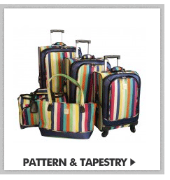 5pcs set Tapestry Luggage set with Cat Pattern
