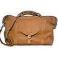 David King Leather Luggage Top-Zip Travel Bag