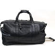 Kenneth Cole Roma Leather Luggage 22in. Wheeled Duffel Bag/Carry On