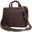 Le Donne Briefcases Distressed Leather Labtop Brief
