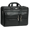 SOLO Business Briefcases Full Grain Leather Computer Friendly Portfolio
